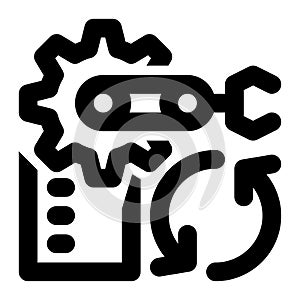 Task Automation, Task Management Outline Icon
