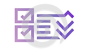 Task Checklist and Completion Icon for Productivity, vector design Generative AI