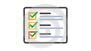 Task Checklist: Project Management and To-Do List Icon, vector design Generative AI