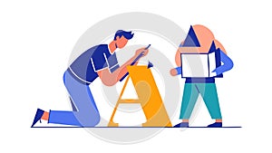 Task Completion, Checking Off a To Do List, vector design Generative AI