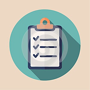Task Completion and Productivity Checklist Icon