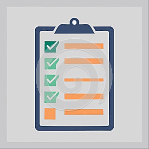 Task Completion and Productivity Checklist Icon