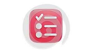 Task list with checkmark