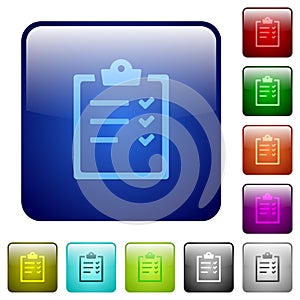 Task list color square buttons