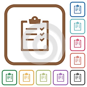 Task list simple icons