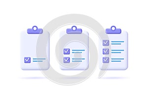 Task management check list, efficient work, project plan, fast progress, level up concept