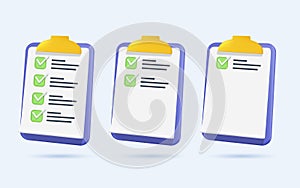 Task management check list, efficient work, project plan, fast progress, level up concept, assignment and exam