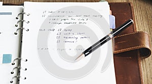Task Memo To-Do List Planning Schedule Note Concept