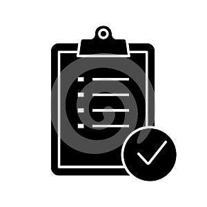 Task planning glyph icon