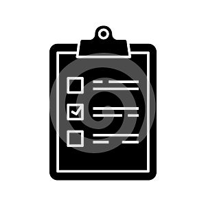 Task planning glyph icon