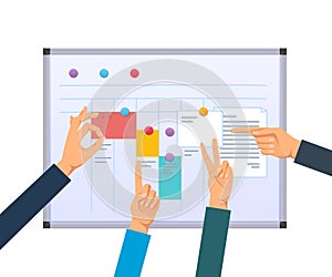 Task planning, teamwork and solutions, multitasking, business planning, work control.