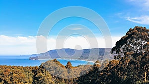 Tasman Bay National Park Lookout, Eaglehawk Neck, Tasmania.