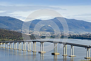 Tasman Bridge Derwent River photo