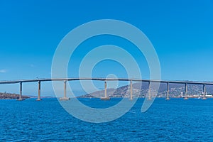 Tasman bridge in Hobart, Australia