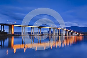 Tasman Bridge Side Sunrise wide