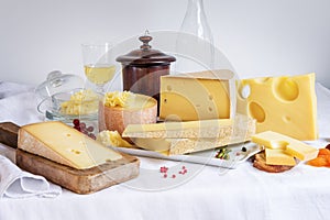 Tasted cheese and food