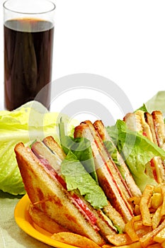 Tasteful club sandwich