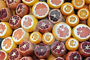 Tasteful fresh fruit on the market in Istanbul