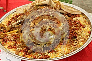 Tasty Arabic Chicken Biriyani in Restaurant ,Dubai on 28 June 2017