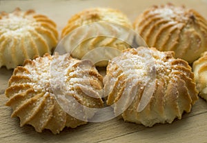 Tasty biscuits with sugar