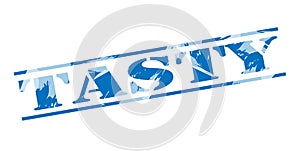Tasty blue stamp
