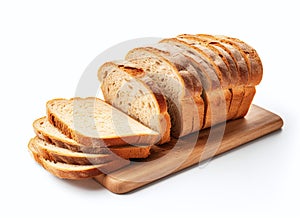 Tasty bread isolated on a white background