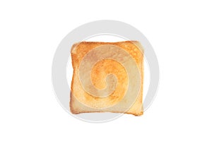 Tasty bread toast isolated on white