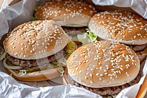 Tasty burger delicious fast food high quality food sandwich tomato cheese hamburger american lunch vegetable restaurant