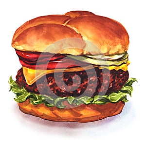 Tasty cheeseburger