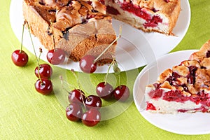 Tasty cherry cake