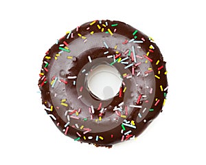 Tasty chocolate donut