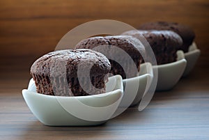 Tasty chocolate-filled muffins