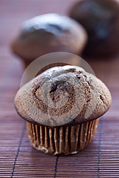 Tasty chocolate muffin