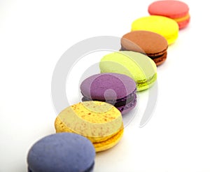 Tasty colorful macaroon