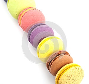 Tasty colorful macaroon