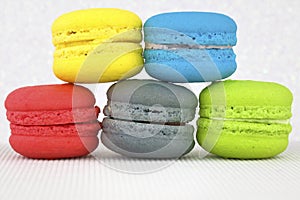 Tasty colorful macaroon