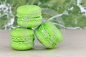 Tasty colorful macaroon