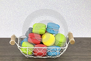 Tasty colorful macaroon