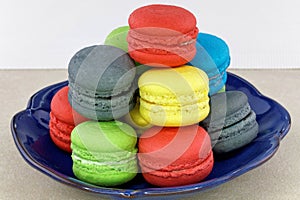 Tasty colorful macaroon