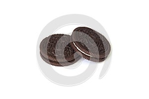 Tasty cookies isolated on white background