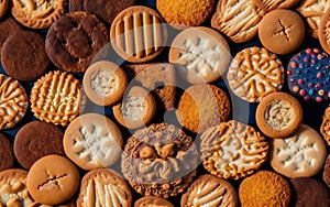 Tasty Cookies top view, Generative Ai