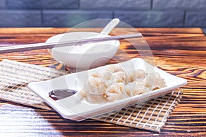 A tasty cuisine photo of dumpling