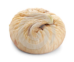 Tasty dried fig fruit isolated