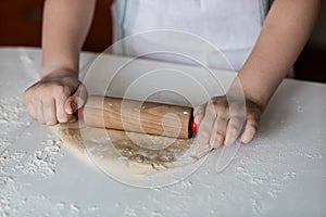 Tasty dumplings with potato filling. Making dumplings in the kit