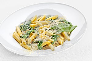 Tasty food. Pasta with vegetables photo