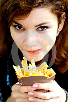 Tasty french fries photo