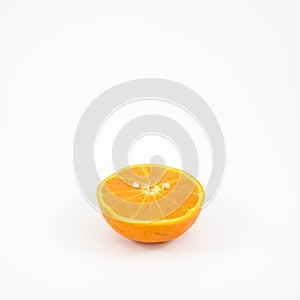 The tasty fresh orange half