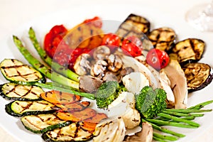 Tasty fried vegetables