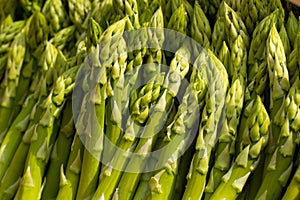 Tasty green asparagus