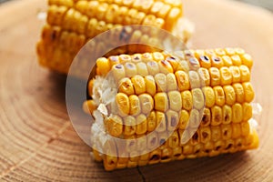 Tasty grilled corns